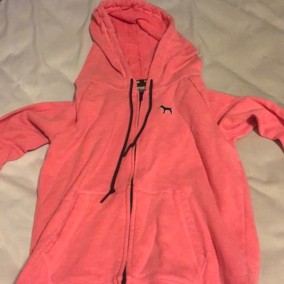 PINK Victoria's Secret Jackets & Blazers - Victoria Secret pink zip up PINK Victoria's Secret Jackets & Blazers - Victoria Secret pink zip up